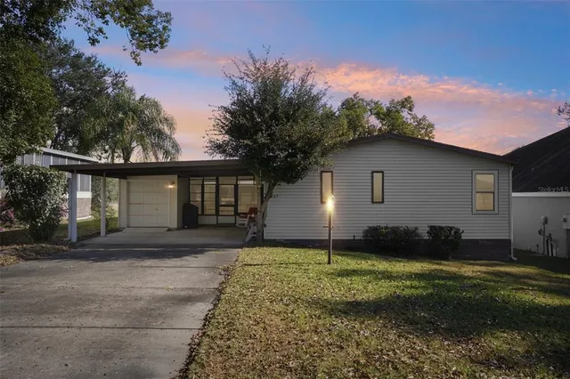 a house view with a garden space