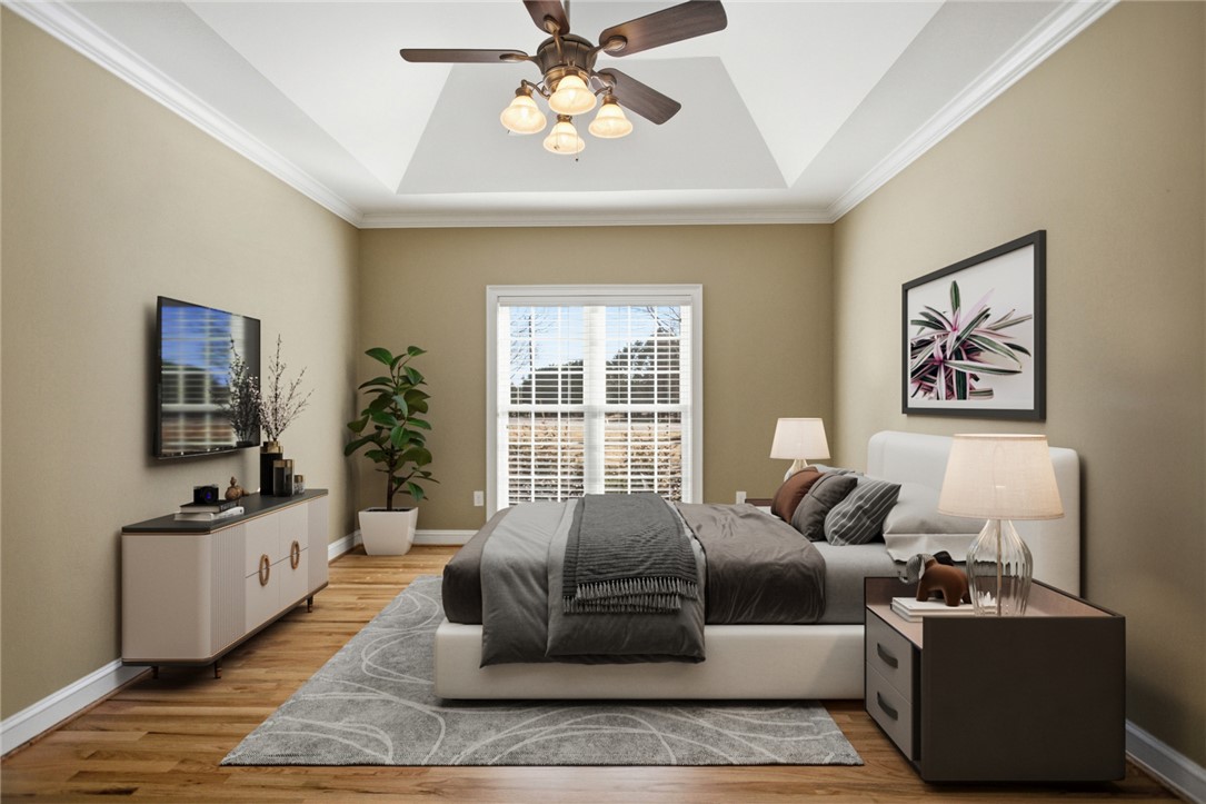 9069 Fairview Church Road Seneca, SC 29672 - Photo 18 of 48 Virtually staged Primary Bedroom.