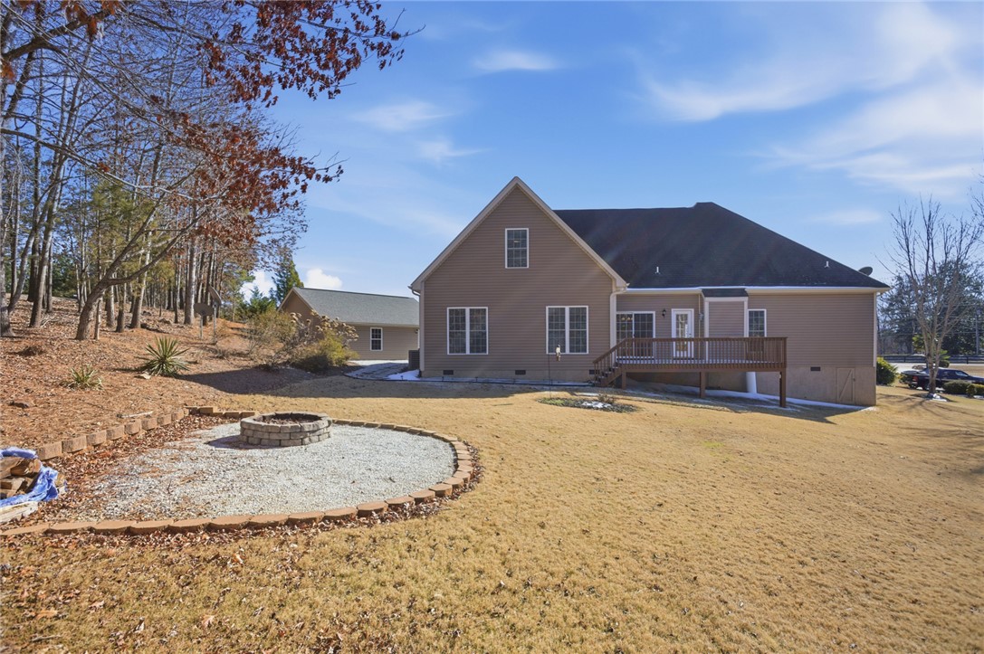 9069 Fairview Church Road Seneca, SC 29672 - Photo 31 of 48 Backyard with firepit.