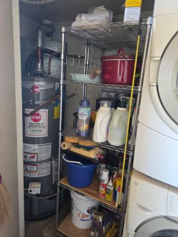 a store room with storage and utility