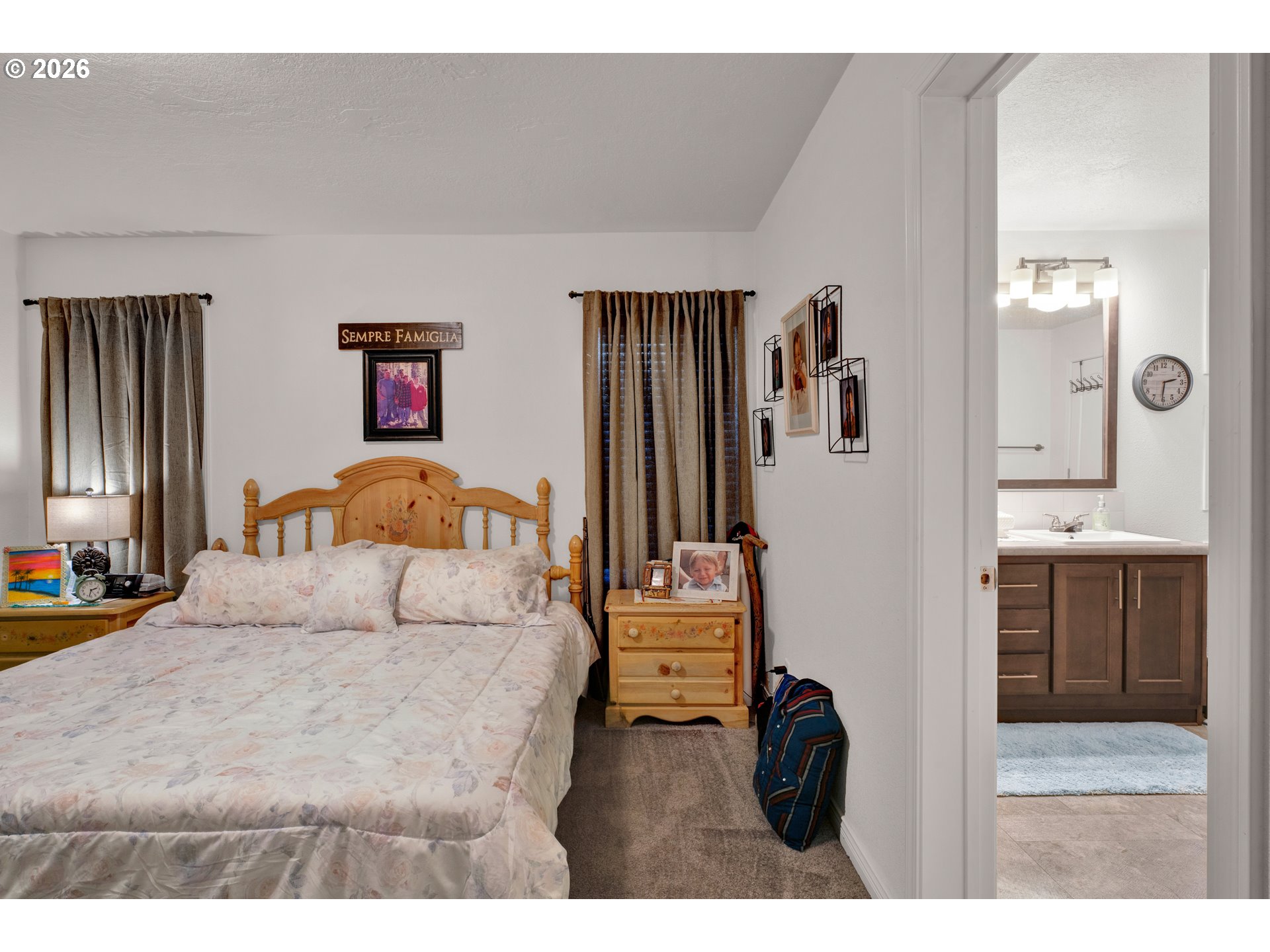 89555 Shorecrest Drive Florence, OR 97439 - Photo 13 of 24 a bedroom with a bed and a view of living room