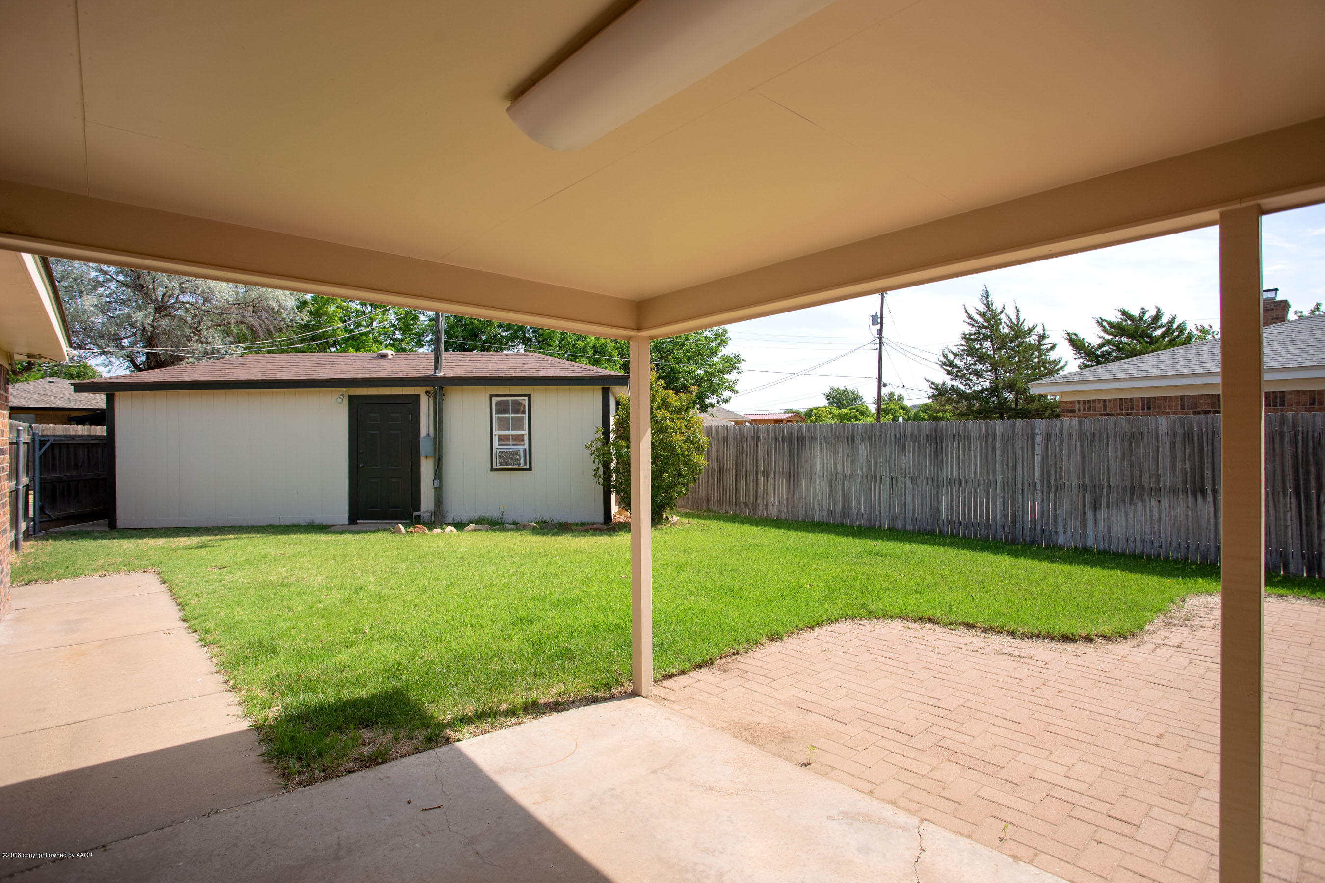 4204 Dodson Drive Amarillo, TX 79110 - Photo 7 of 21 Back Patio and Workshop