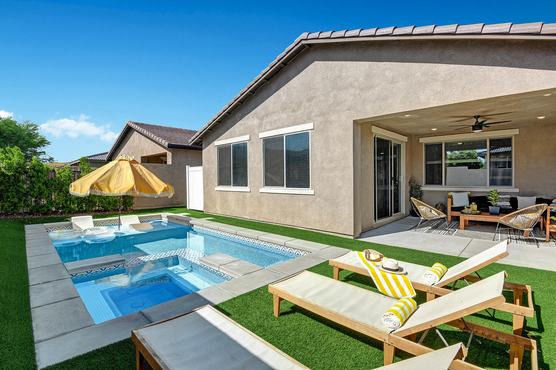 82785 Freeman Court Indio, CA 92201 - Photo 49 of 52 CHAISES TO POOL AND HOUSE RS