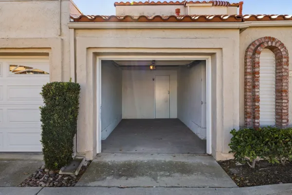 a view of a door of the house