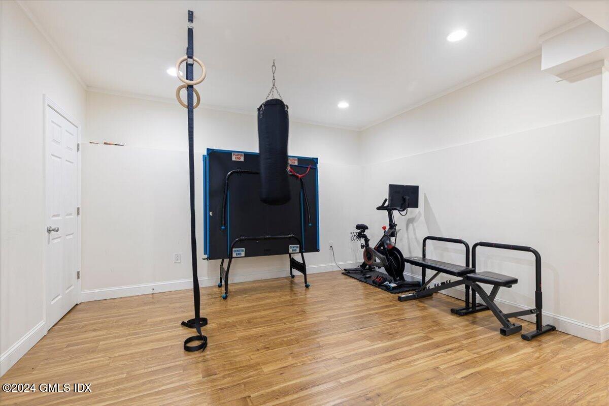 70 Gregory Road Cos Cob, CT 06807 - Photo 26 of 39 a view of a room with gym equipment