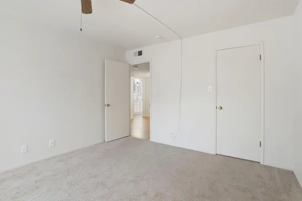 a view of an empty room