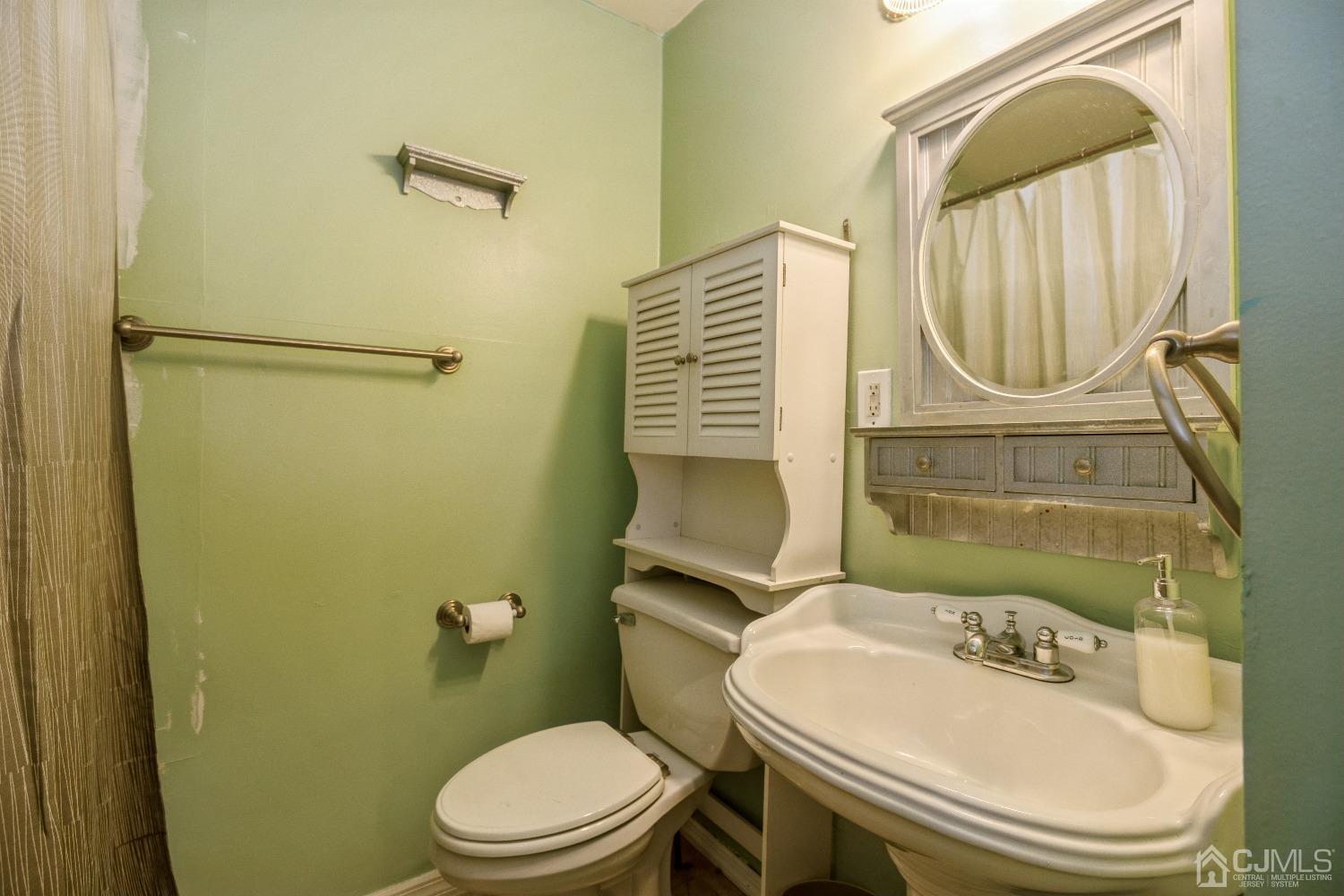 1100 Junction Road Browns Mills, NJ 08015 - Photo 11 of 27 a bathroom with a sink a toilet and a mirror