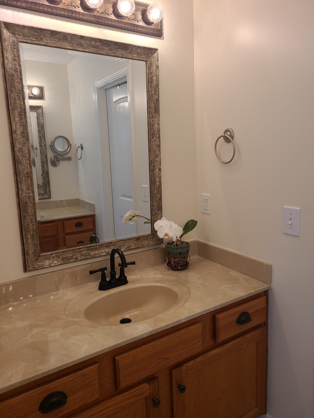 1157 Knox Road Readyville, TN 37149 - Photo 74 of 100 a bathroom with a sink and a mirror
