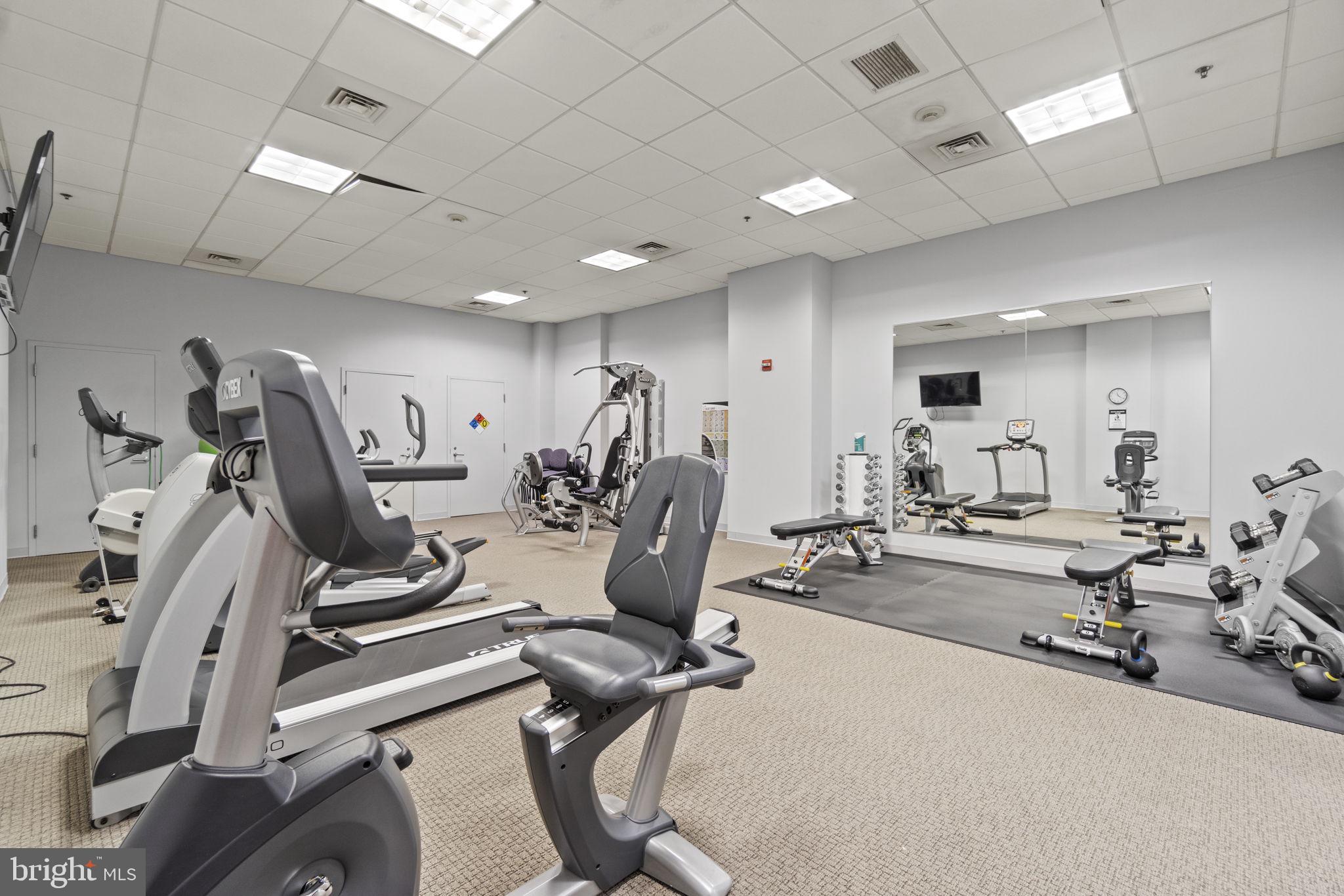 675 E Street Northwest, Unit 500 Washington, DC 20004 - Photo 24 of 52 a view of a room with gym equipment