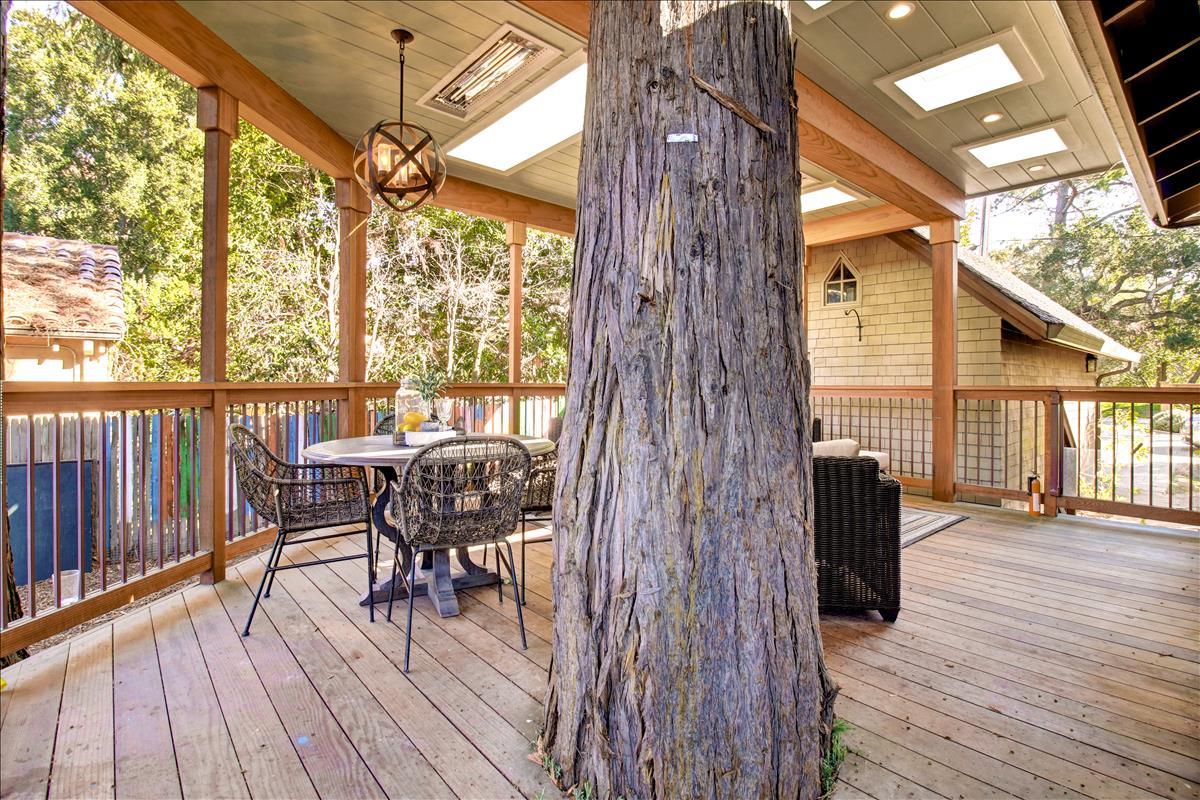 836 Creek Drive Menlo Park, CA 94025 - Photo 30 of 39 a balcony view with a seating space