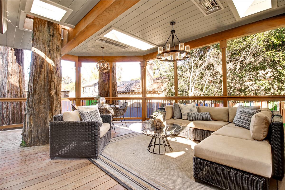 836 Creek Drive Menlo Park, CA 94025 - Photo 31 of 39 a living room with furniture and a large window