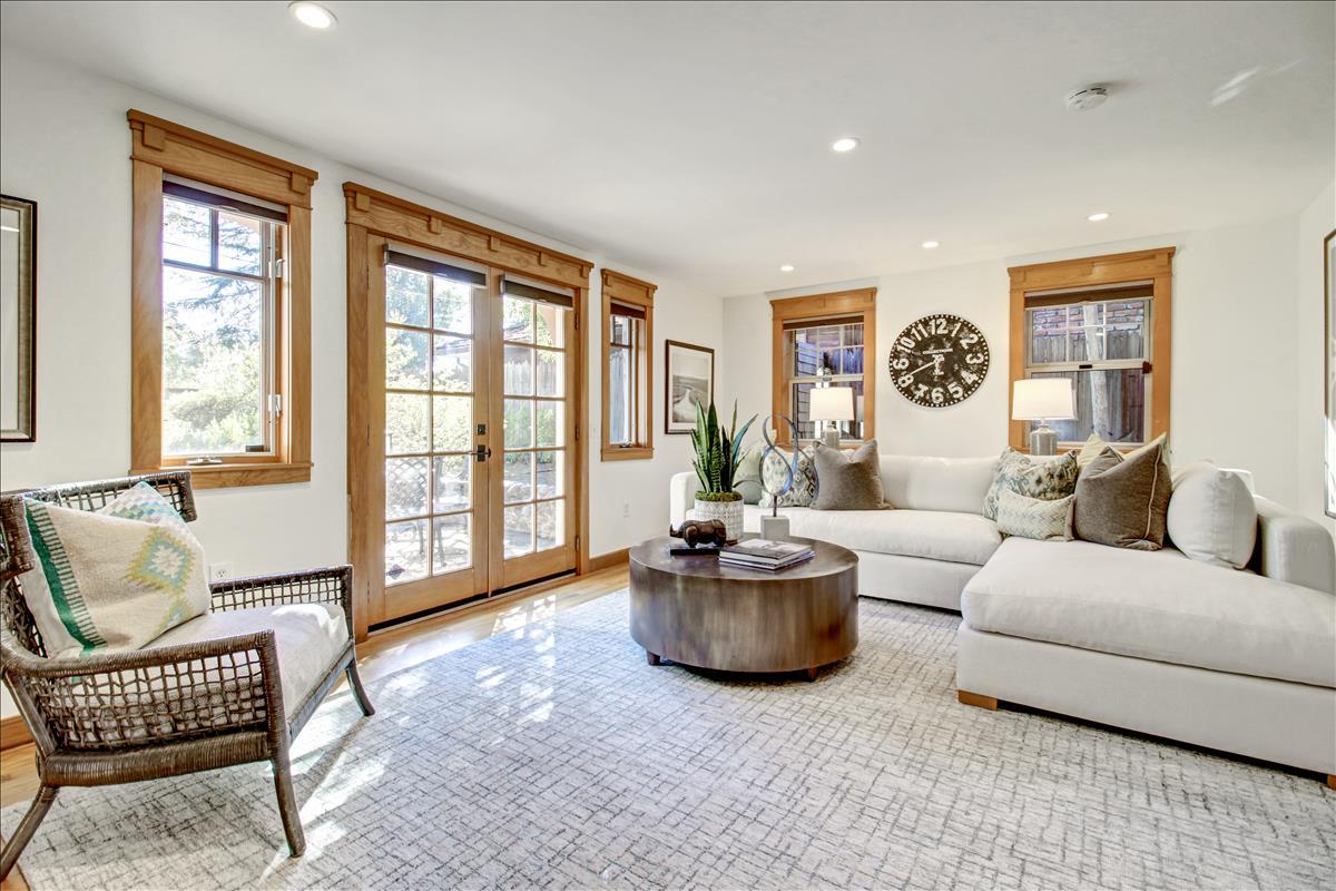 836 Creek Drive Menlo Park, CA 94025 - Photo 8 of 39 a living room with furniture and a large window