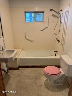 203 3rd Street Jerome, AZ 86331 - Photo 14 of 18 a bathroom with a toilet sink and shower