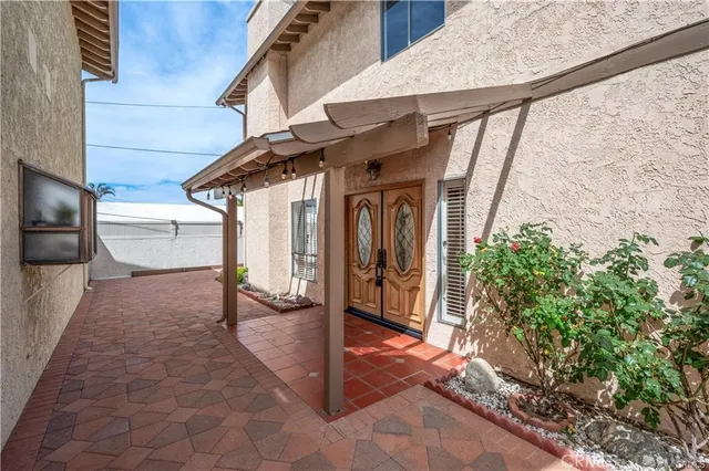 a view of a house with a porch
