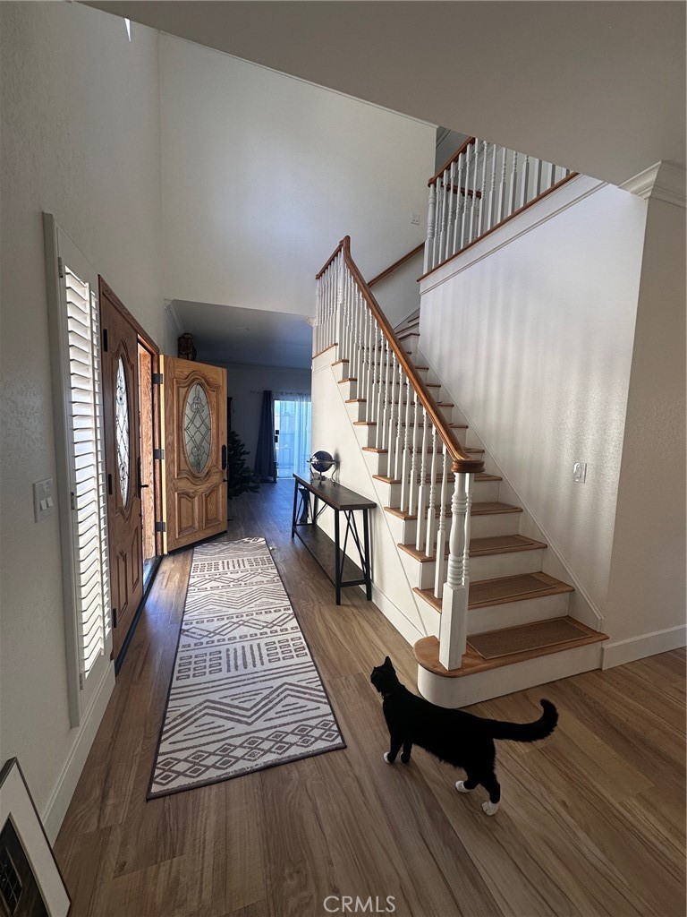 25626 1/2 Oak Street Lomita, CA 90717 - Photo 7 of 39 a view of entryway and hall with wooden floor