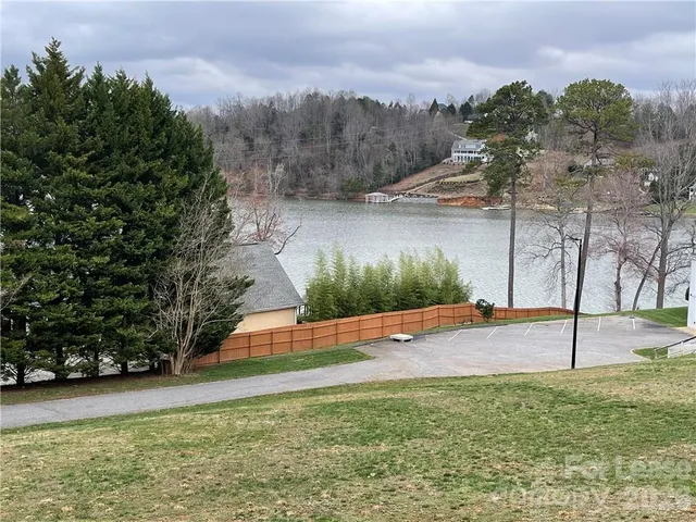 a view of a lake view with mountain view