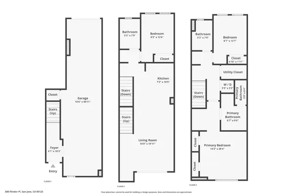 $908,888 | 308 Flinder Place, San Jose, CA 95123