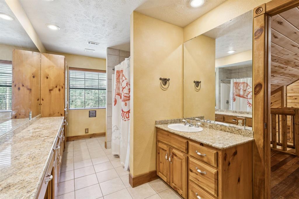 399 Tanglewood Trail Pottsboro, TX 75076 - Photo 22 of 39 a bathroom with a sink a vanity and a bathtub