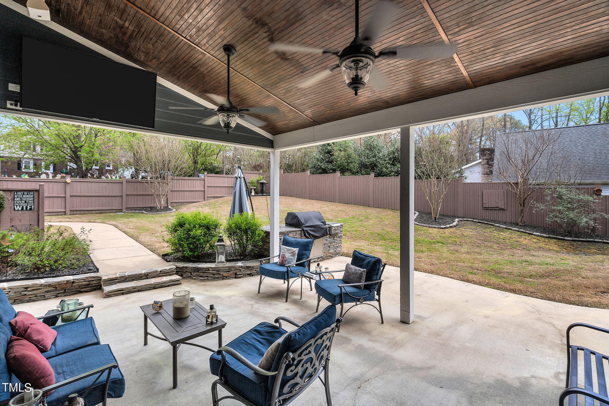 4301 Sprague Road Raleigh, NC 27613 - Photo 10 of 46 a outdoor space with lots of furniture and plants