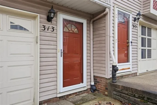 a view of front door of house
