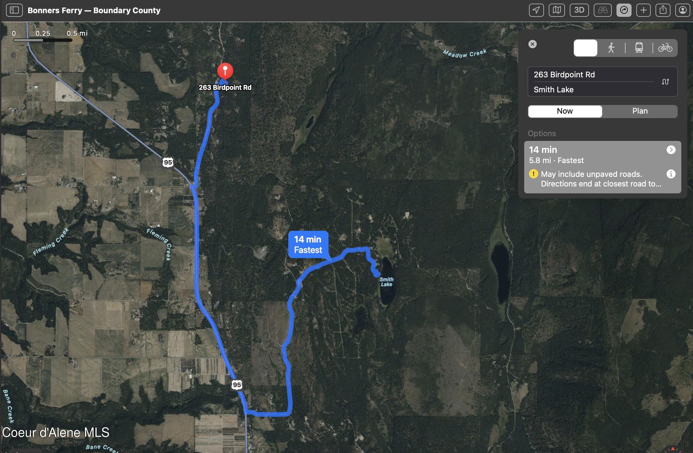 Nka Birdpoint Road Bonners Ferry, ID 83805 - Photo 27 of 29 Birdpoint to Smith Lake