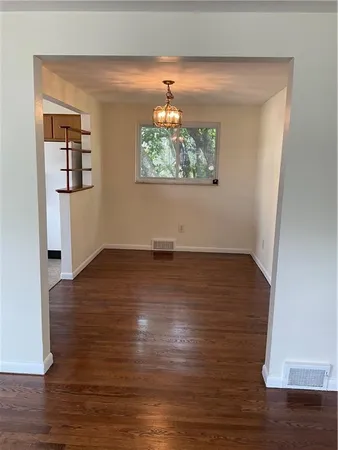 a view of wooden floor in a room