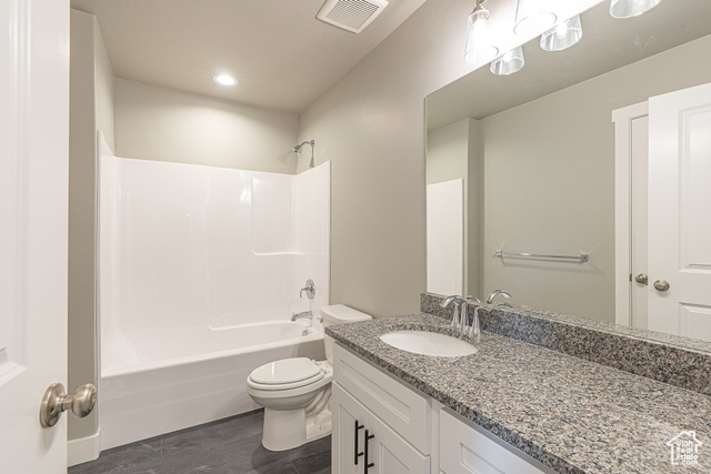 2242 South 1120 West, Unit 69 Logan, UT 84321 - Photo 18 of 26 Full bathroom with bathing tub / shower combination, vanity, and recessed lighting