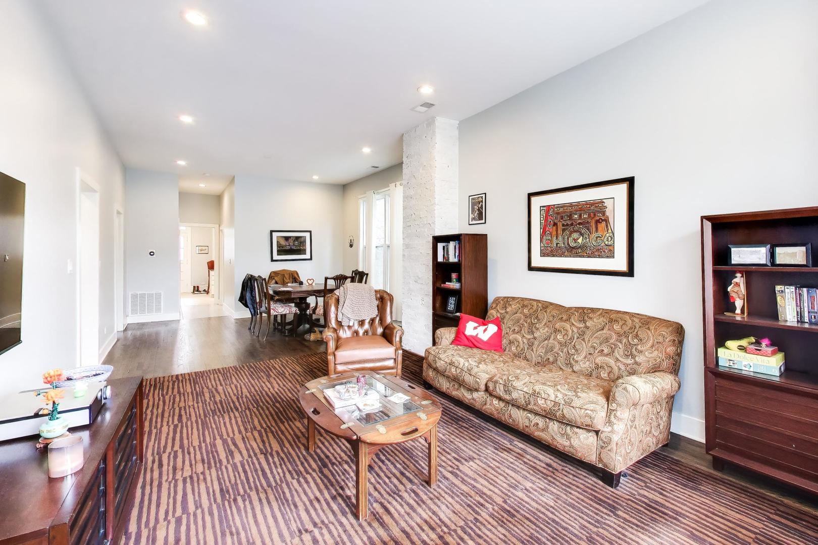 3519 North Seminary Avenue Chicago, IL 60657 - Photo 3 of 43 a living room with furniture and wooden floor