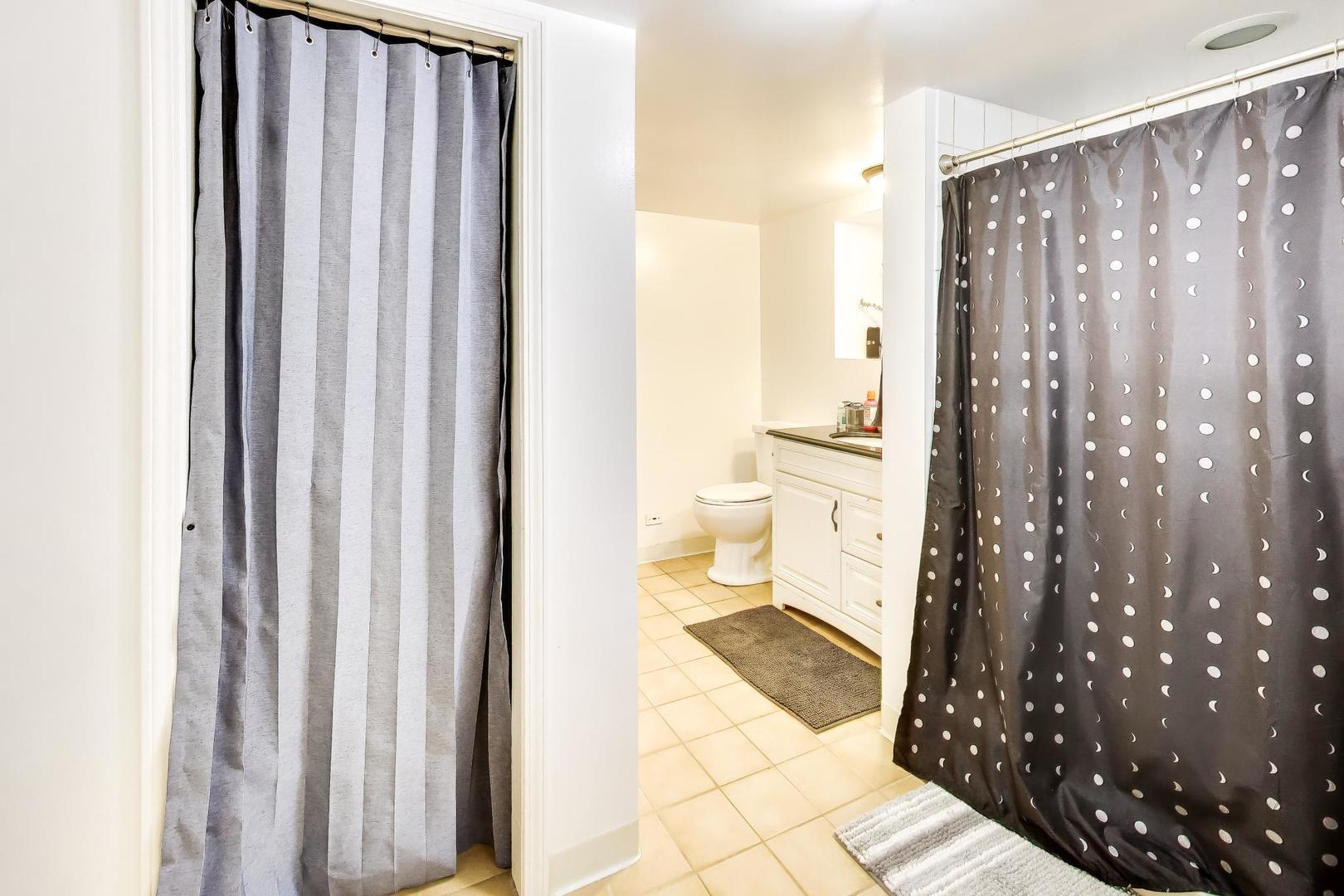 3519 North Seminary Avenue Chicago, IL 60657 - Photo 38 of 43 a bathroom with a shower and a toilet