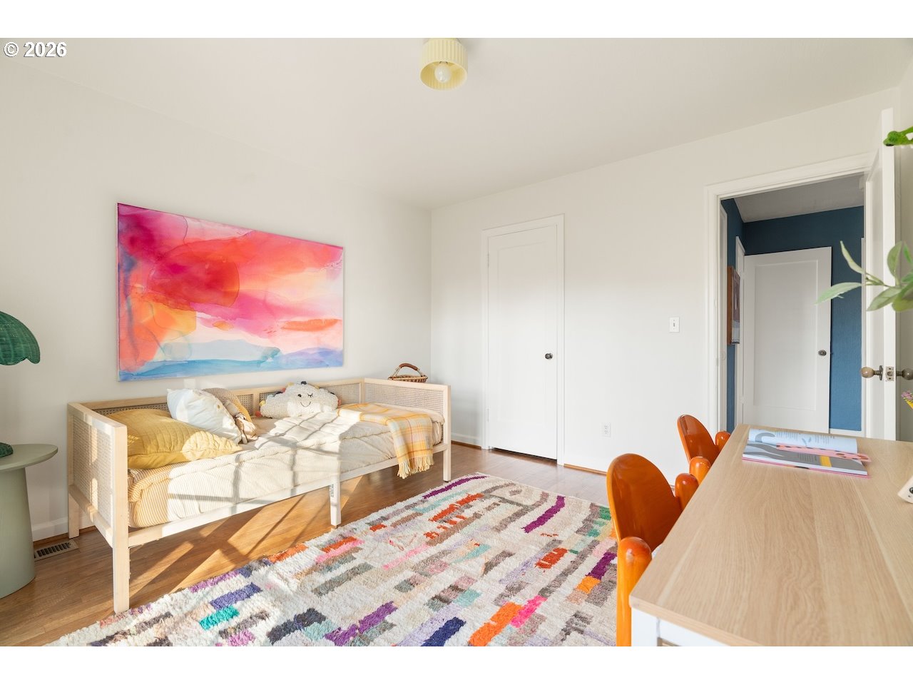 1606 North Alberta Street Portland, OR 97217 - Photo 20 of 46 a bedroom with furniture and a bed