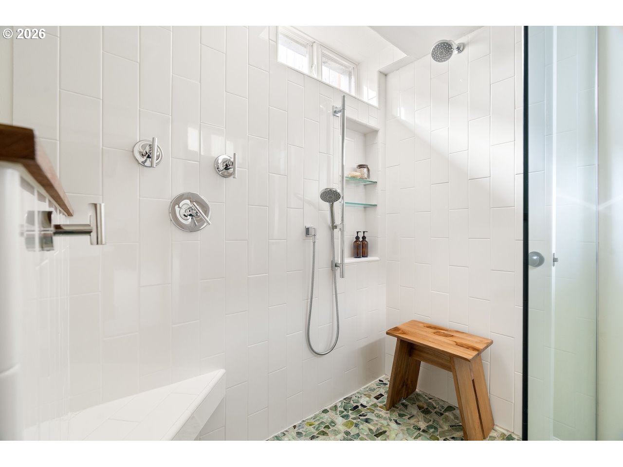 1606 North Alberta Street Portland, OR 97217 - Photo 31 of 46 a bathroom with a granite countertop shower and a sink
