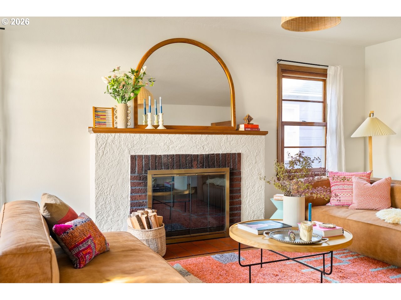 1606 North Alberta Street Portland, OR 97217 - Photo 4 of 46 a living room with furniture and a fireplace