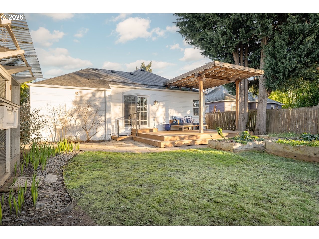 1606 North Alberta Street Portland, OR 97217 - Photo 41 of 46 a view of swimming pool with lawn chairs under an umbrella