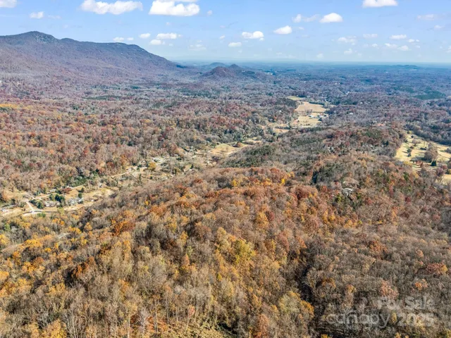 a view of a dry yard and mountain