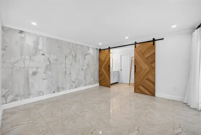 a view of an empty room