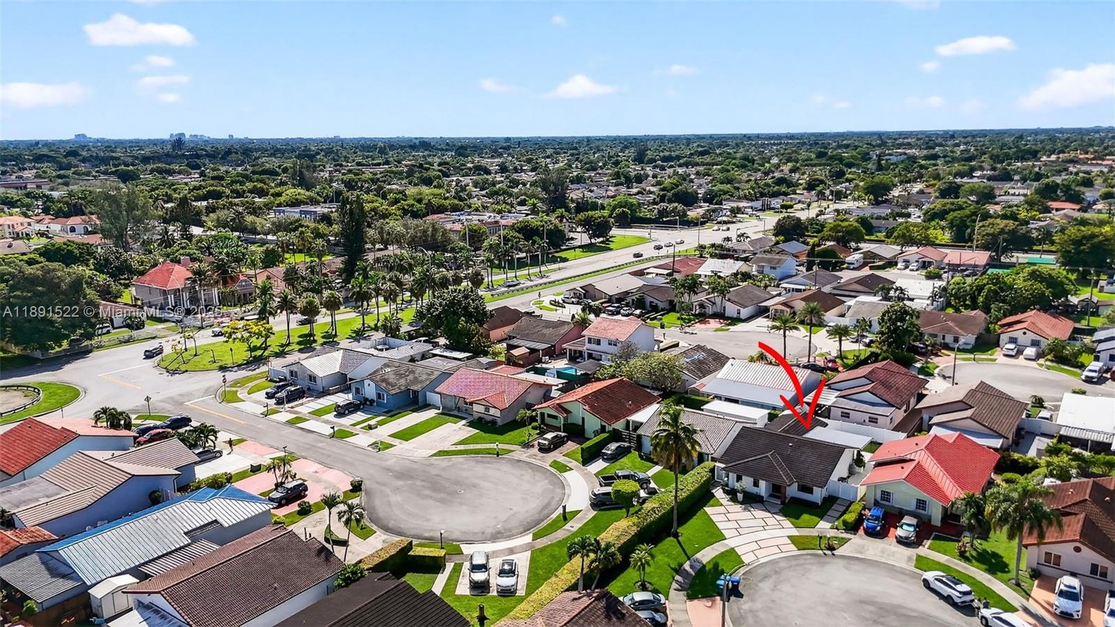13280 Southwest 39th Terrace Miami, FL 33175 - Photo 53 of 57 an aerial view of a houses with outdoor space