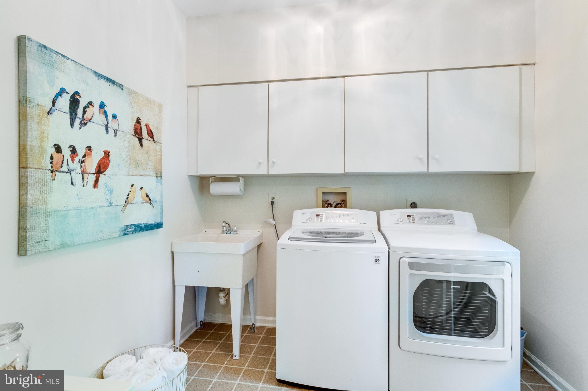 1120 Old Cedar Road McLean, VA 22102 - Photo 17 of 49 Washer / Dryer plus with Utility Sink and Cabinets