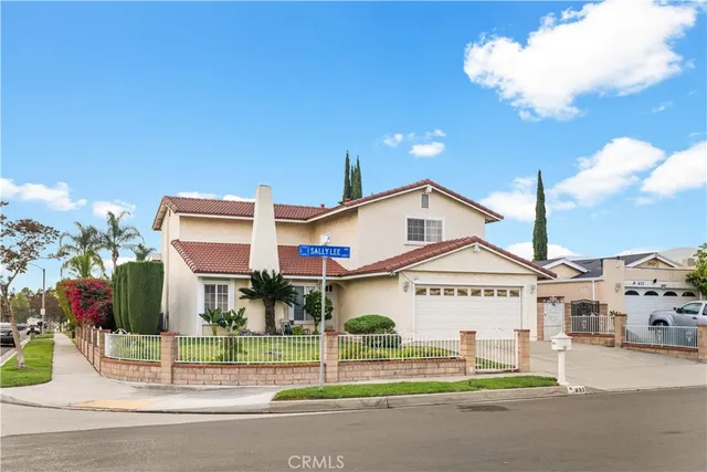 a view of a street with houses