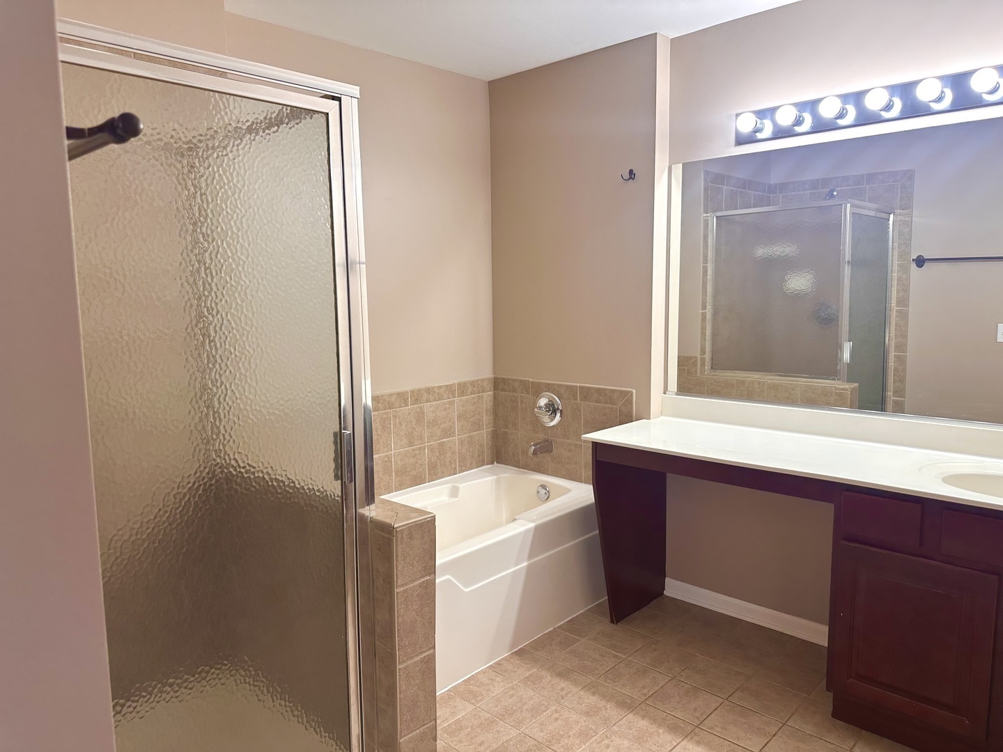 1850 Candlelight Circle Montgomery, IL 60538 - Photo 18 of 29 a bathroom with a bathtub sink and mirror