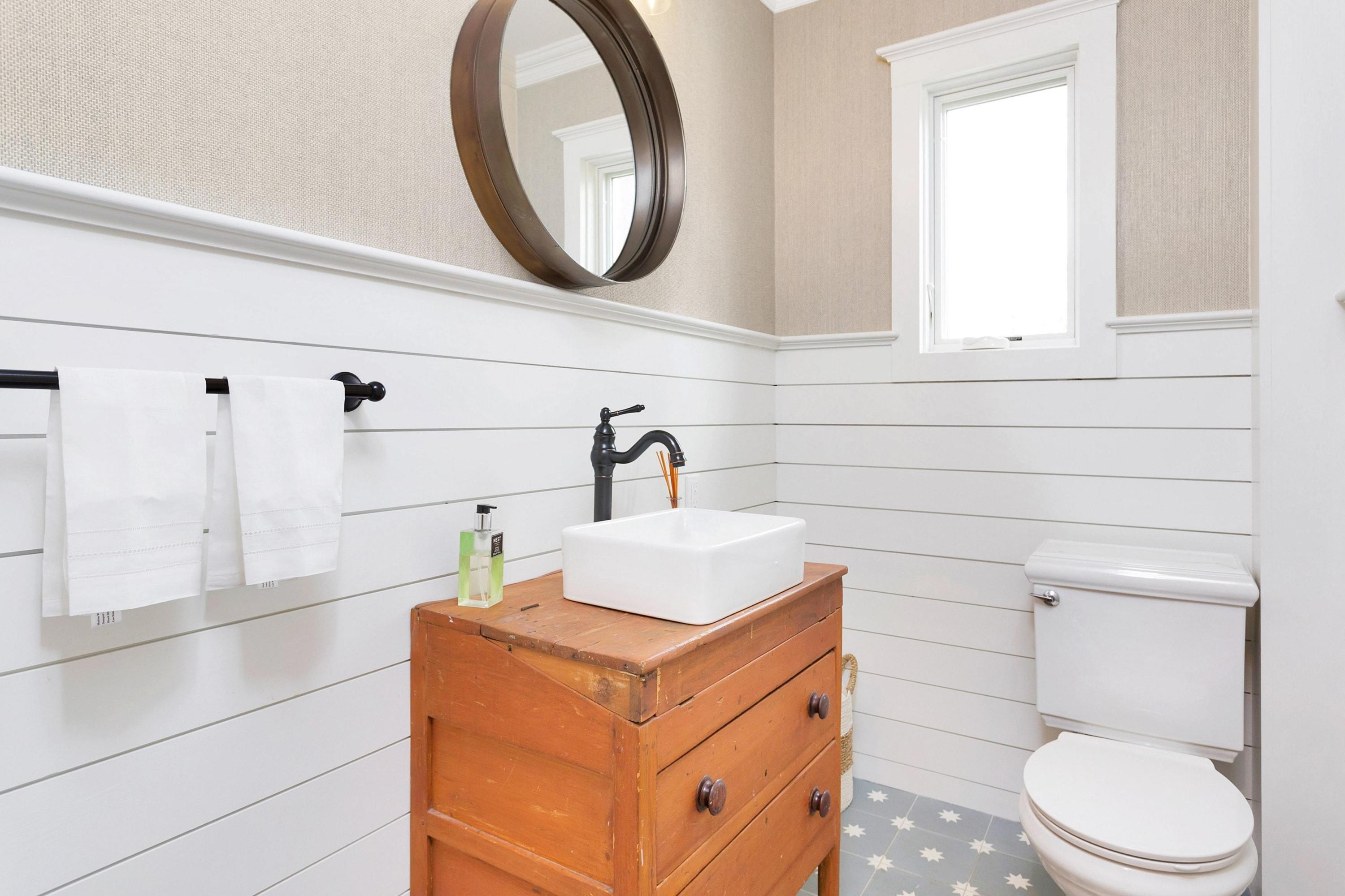 227 Middlesex Road Darien, CT 06820 - Photo 13 of 30 a bathroom with a sink mirror vanity and toilet