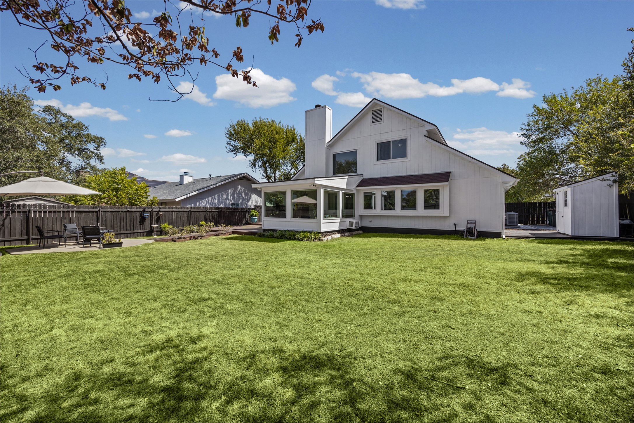 3006 Overland Street Round Rock, TX 78681 - Photo 23 of 29 A spacious, grassy backyard provides plenty of room for outdoor relaxation and recreation.