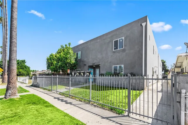 a view of a backyard with a garden
