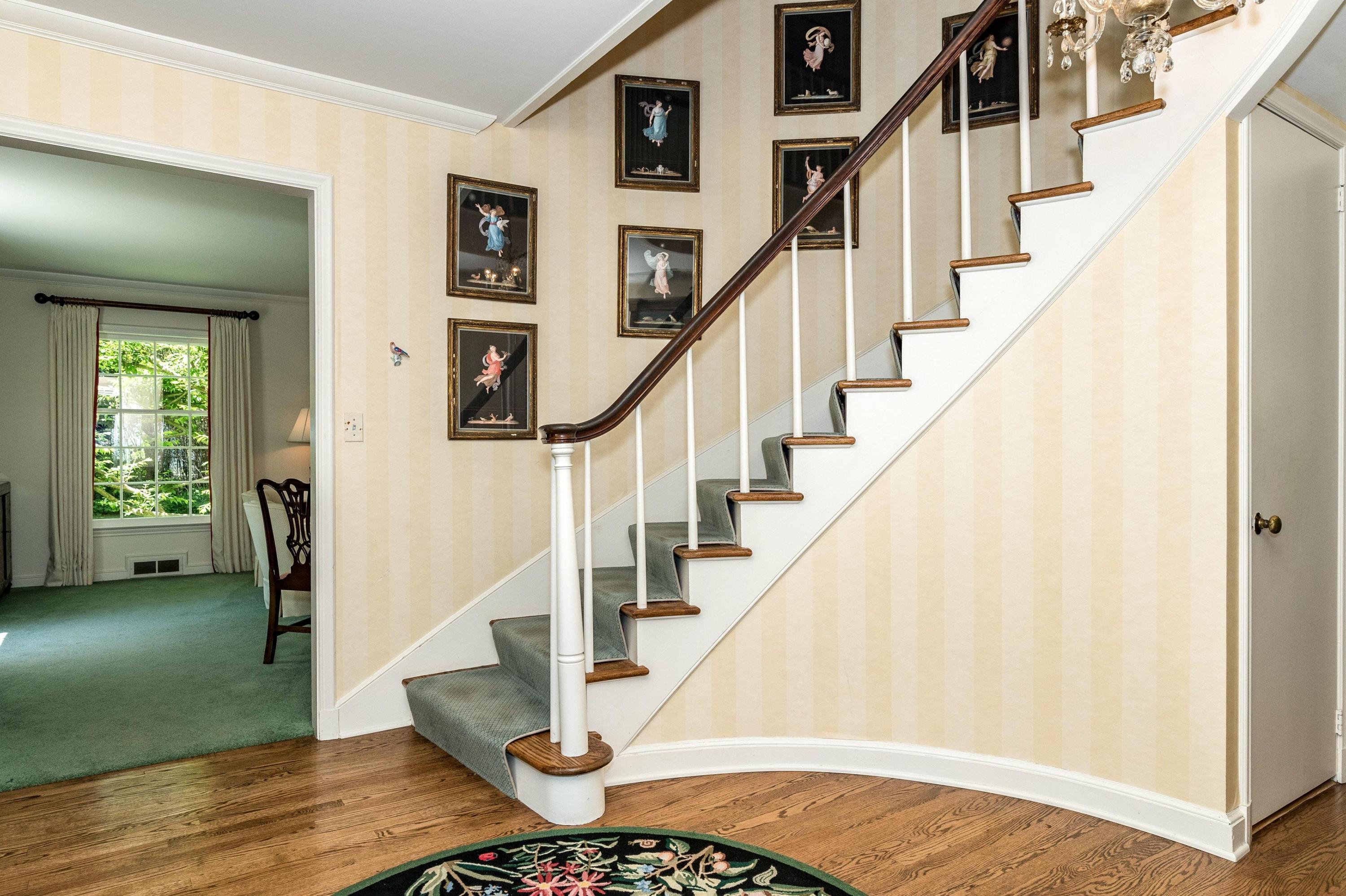 51 St Nicholas Road Darien, CT 06820 - Photo 6 of 34 a view of entryway and hall with wooden floor