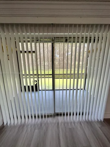 a view of a black gate