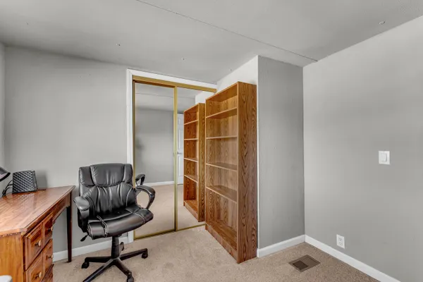 a view of workspace with a window