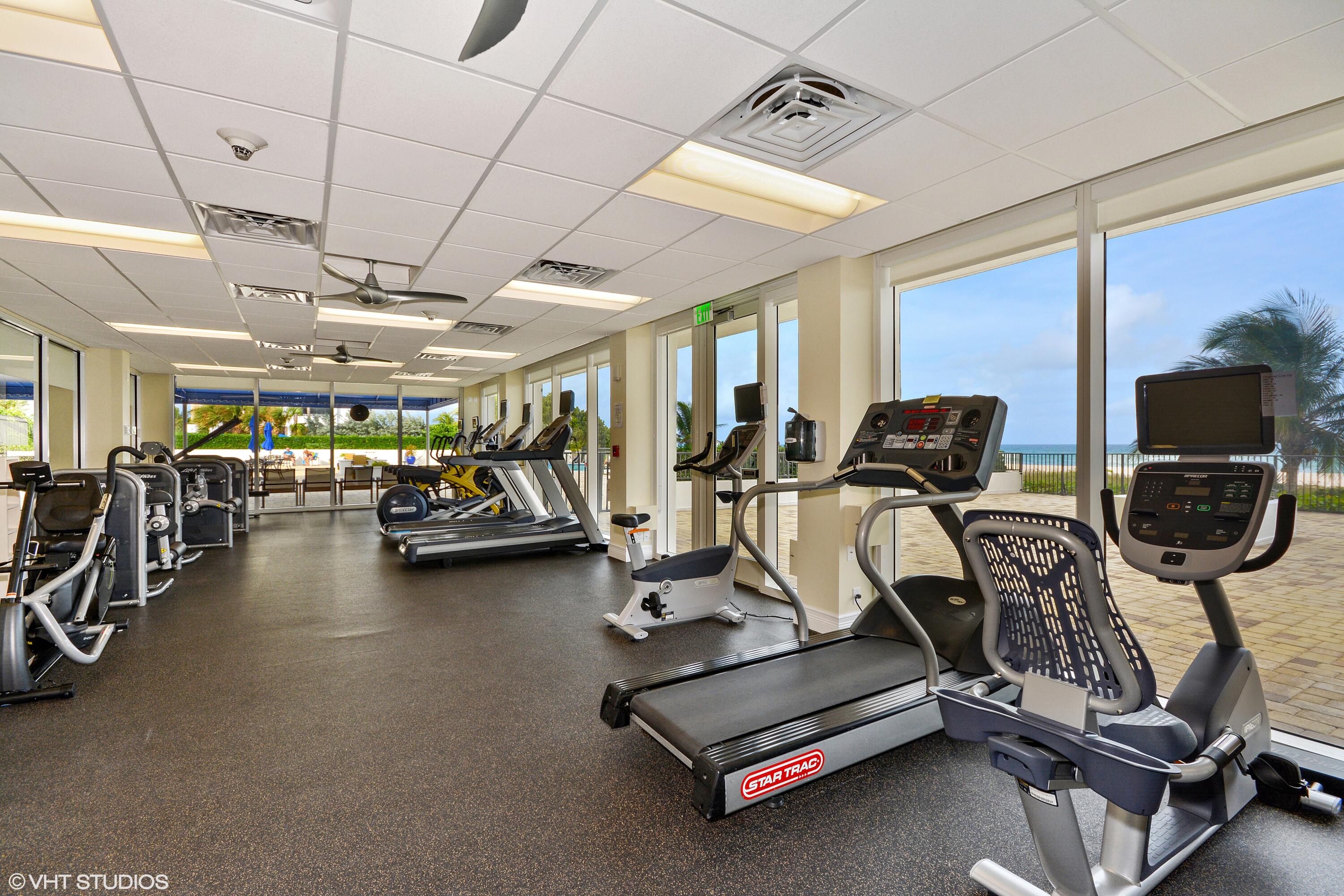 2800 South Ocean Boulevard, Unit 21E Boca Raton, FL 33432 - Photo 51 of 60 a view of a room with gym equipment