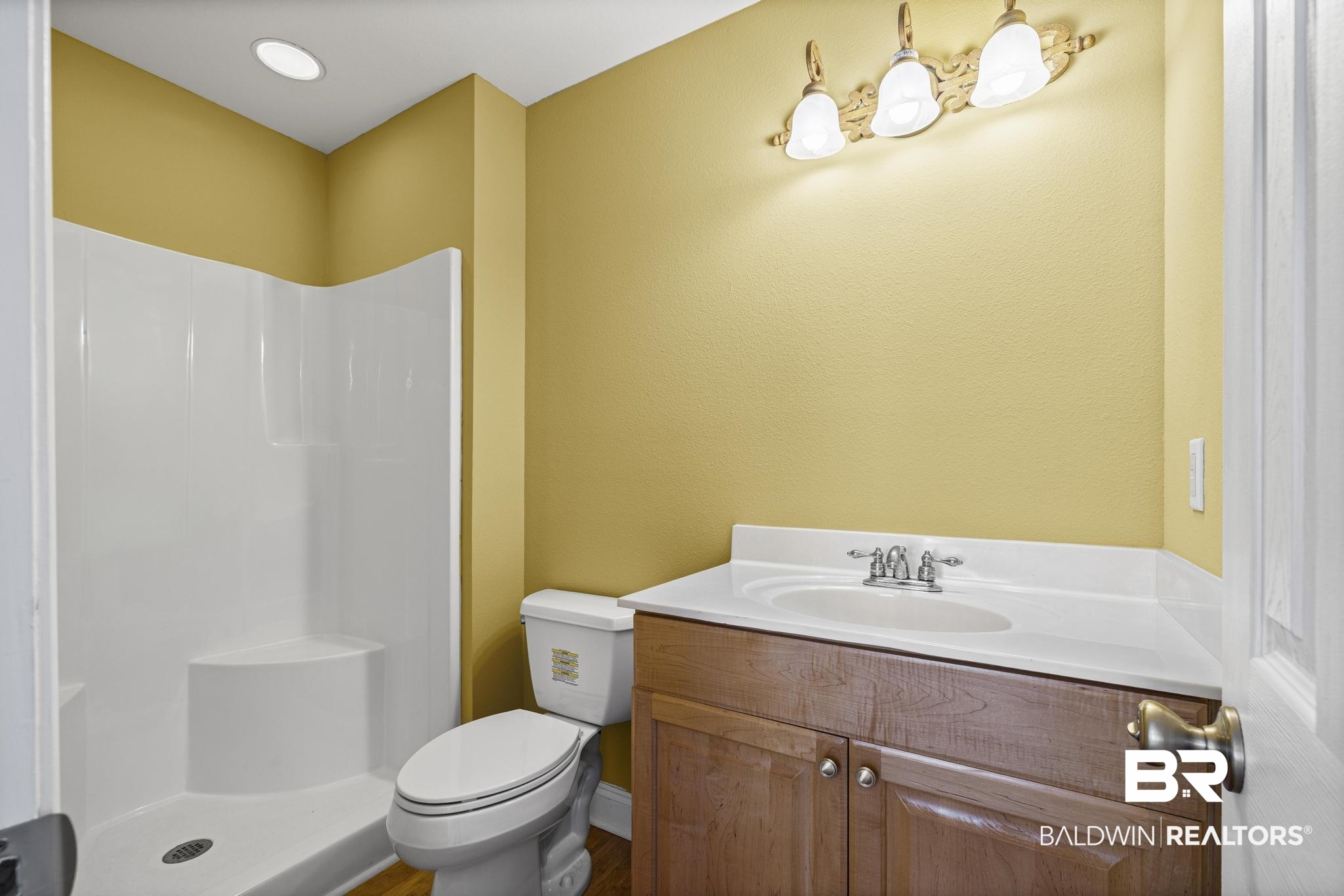 32875 Faircloth Road Lillian, AL 36549 - Photo 46 of 85 Bathroom featuring vanity and a shower stall