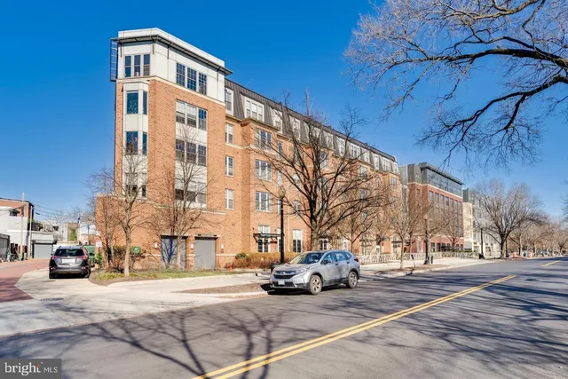 a car parked on the side of a street