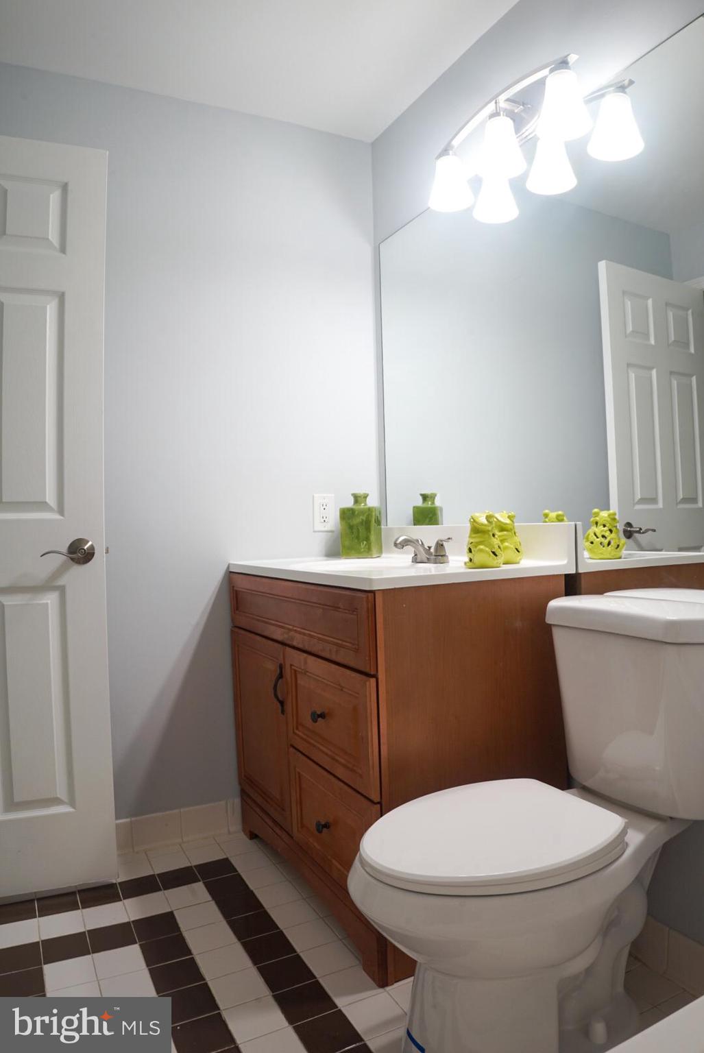 2816 Emma Lee Street, Unit 301 Falls Church, VA 22042 - Photo 31 of 45 a bathroom with a sink a toilet and mirror