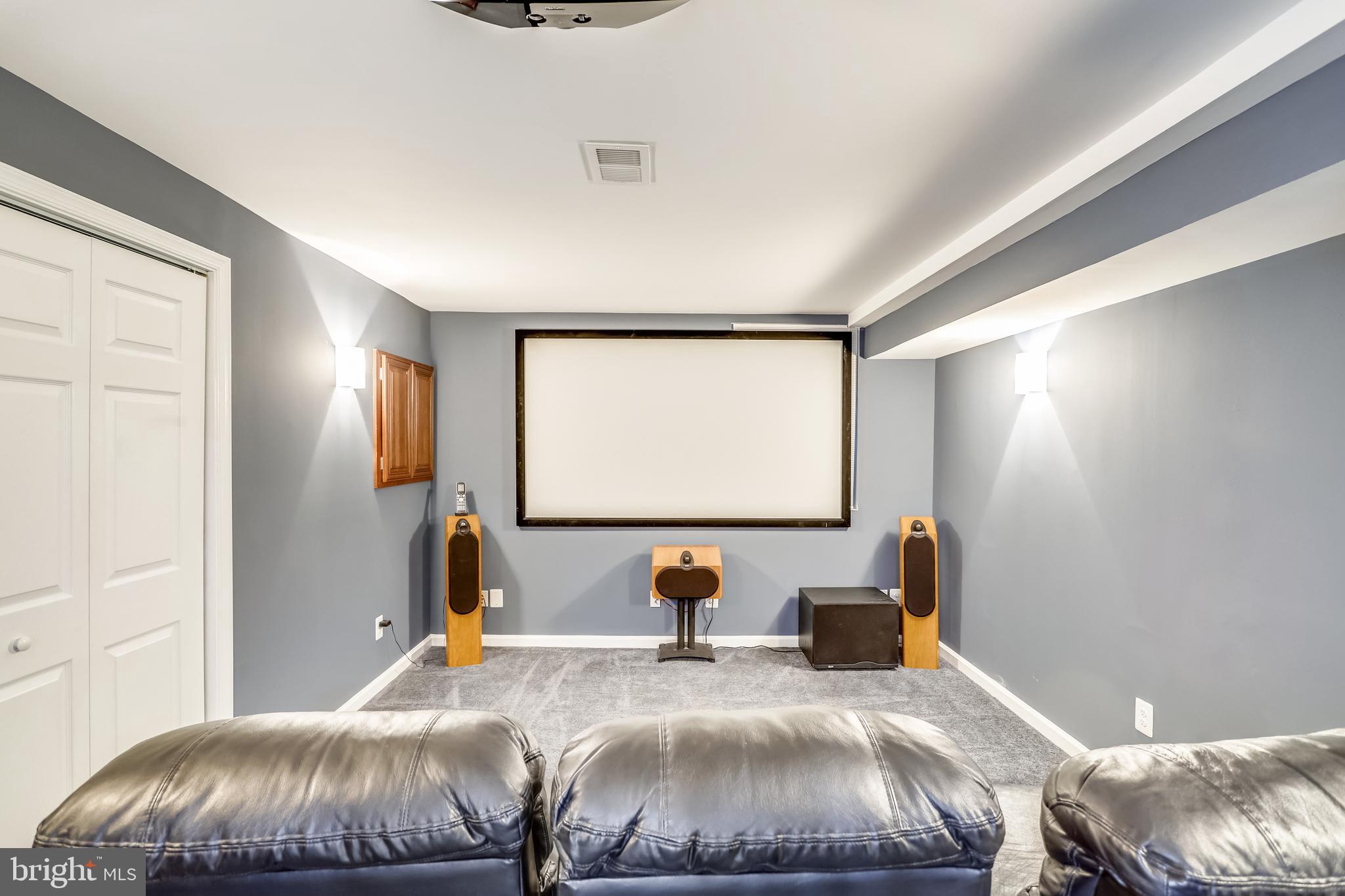 1721 Stonebridge Road Alexandria, VA 22304 - Photo 47 of 62 Lower level screening room / media room